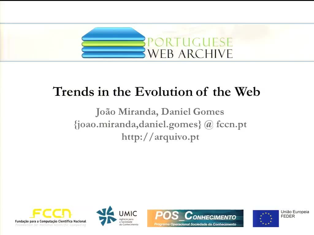 Trends in the Evolution of the Web